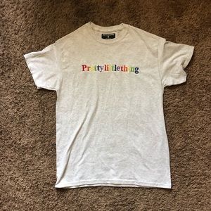 Prettylittlething Rainbow Embroidered Top